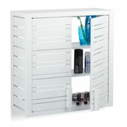 Placard Mural Salle De Bain Bambou Blanc -HOME24 Ventes a7ed7664d1ea48b0955acbf939098611