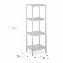 Étagère Salle De Bain Noyer Blanc -HOME24 Ventes ab5574cd89d84038845c1a4e77b678a5