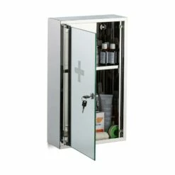 Armoire à Pharmacie Inox Porte Miroir -HOME24 Ventes adc53548033542c5b6e306a52eeea77f