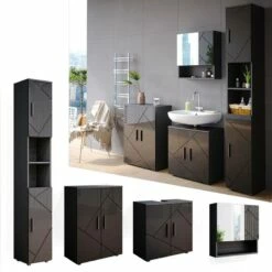 Salle De Bain Irma Anthracite (4 élém.) -HOME24 Ventes aef882ca86ce4017a725e947d380a3e0