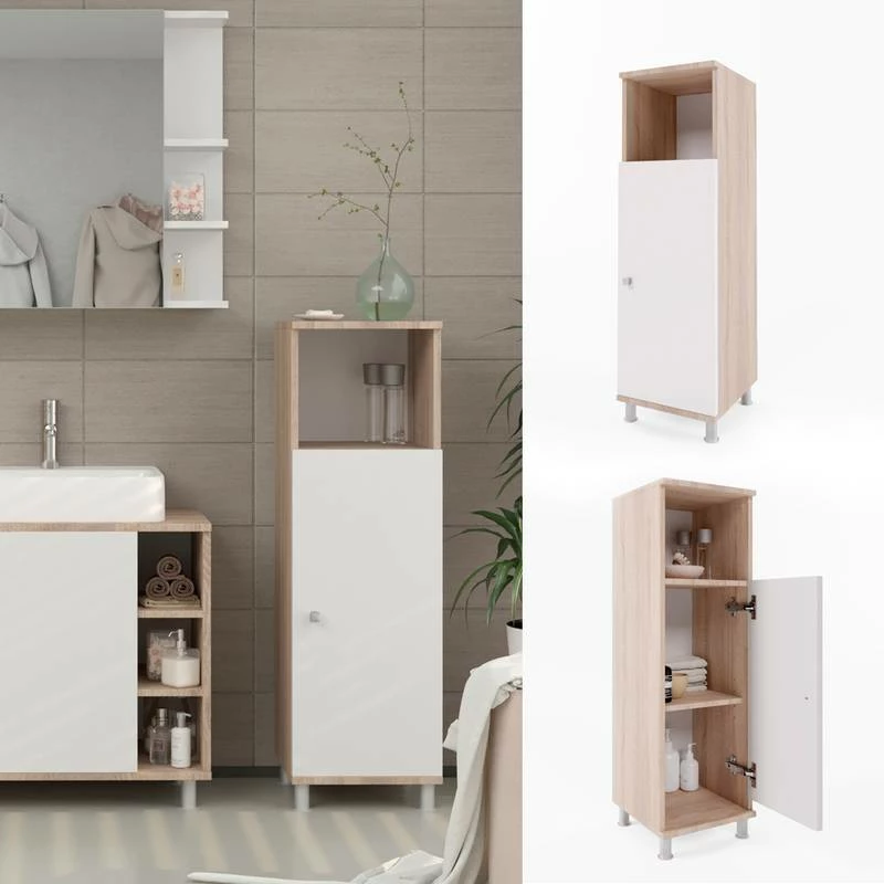 Chiffonnier Fynn Sonoma/blanc 6 Chiffonnier Fynn Sonoma/blanc – Image 4