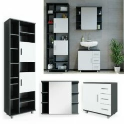 Salle De Bain Ilias Anthracite (3 élém.) -HOME24 Ventes b191b5970cd94d7687e2323fe7aa5d47