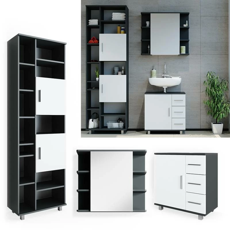 Salle De Bain Ilias Anthracite (3 élém.) 6 Salle De Bain Ilias Anthracite (3 élém.) – Image 4