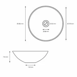 Lavabo Rond Ø 28x116 Cm Blanc -HOME24 Ventes b3b3d0b044844637b68965e077120f58