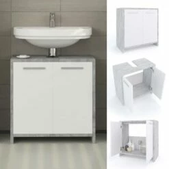 Meuble Sous-lavabo Kiko Béton/blanc 12 Meuble Sous-lavabo Kiko Béton/blanc -HOME24 Ventes b4a50abc1f8d4fa394553a1bc499fe12
