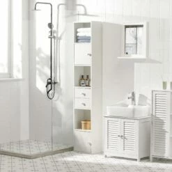 Meuble Colonne De Salle De Bain STR10-W -HOME24 Ventes b54b3f1fbaa94c8aa2c9a4c51ce921bf