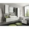 Ensemble De Salle Bain Casi 4 éléments -HOME24 Ventes badezimmerset casi 4 teilig hochglanz weiss grau 2053590