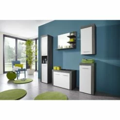 Meubles De Salle De Bains Set MiamiMaine 21 Meubles De Salle De Bains Set MiamiMaine -HOME24 Ventes badezimmerset miami i 5 teilig weiss eiche rauchsilber dekor 4607172