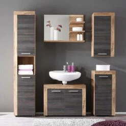 Meubles De Salle De Bains Set CancunBoom -HOME24 Ventes badezimmerset satillo 5 teilig touchwood nussbaum dekor 476003