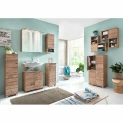 Armoire Basse Welnezz 7 Armoire Basse Welnezz -HOME24 Ventes badzimmer set wellnezz 5 teilig silberfichte dekor 3779268