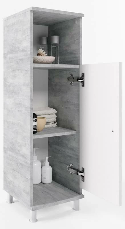 Chiffonnier Fynn Béton/blanc 7 Chiffonnier Fynn Béton/blanc – Image 5