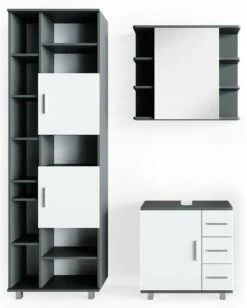 Salle De Bain Ilias Anthracite (3 élém.)