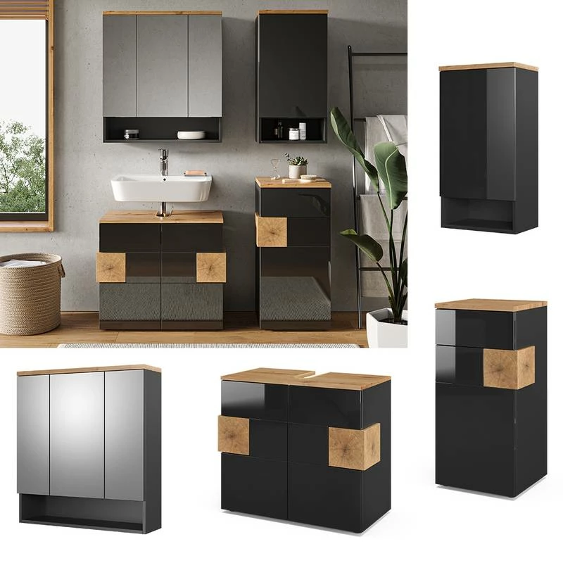 Salle De Bains Eden Anthracite (4 élém.) 5 Salle De Bains Eden Anthracite (4 élém.) – Image 3