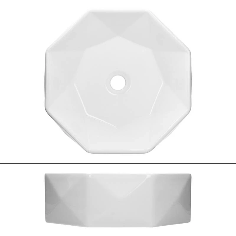Lavabo Rond Ø 42x13,5 Cm Blanc 5 Lavabo Rond Ø 42x13,5 Cm Blanc – Image 3