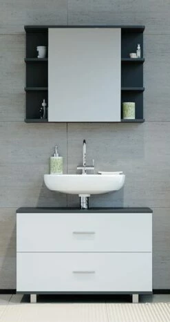 Salle De Bains Ilias Anthracite (2 él.)