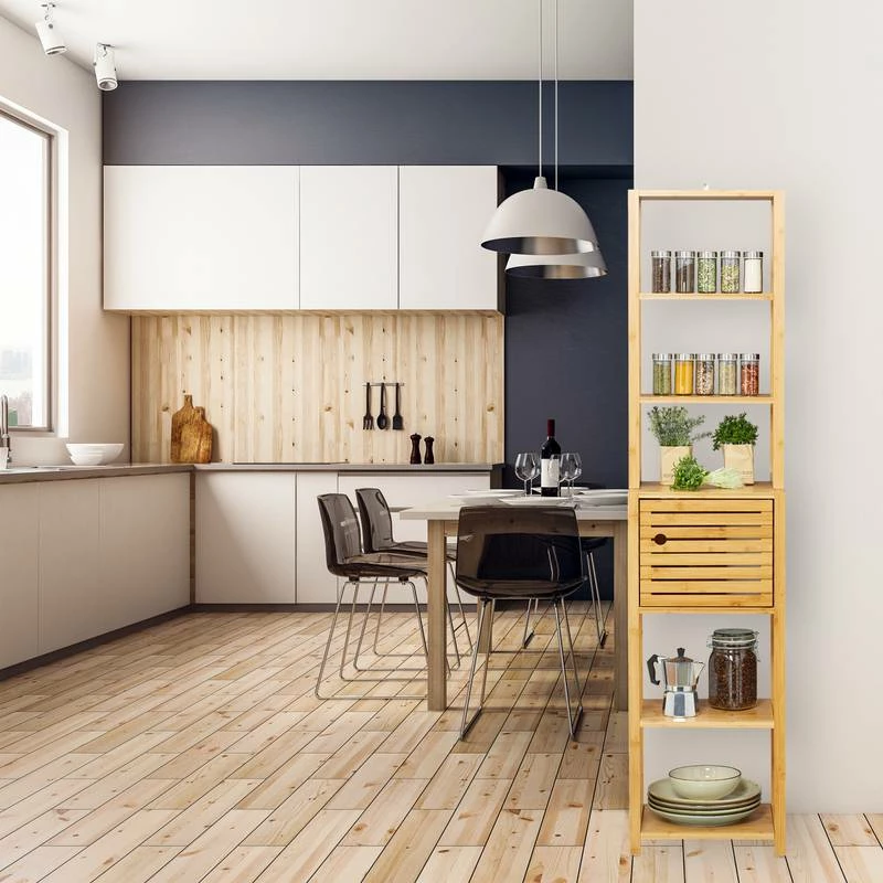 Étagère Salle De Bain Bambou à 7 étages 6 Étagère Salle De Bain Bambou à 7 étages – Image 4