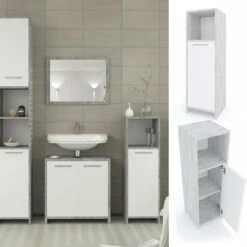 Chiffonnier Kiko Béton/blanc -HOME24 Ventes d0aa37c7f76f4f42a13f95b52b8e77c9