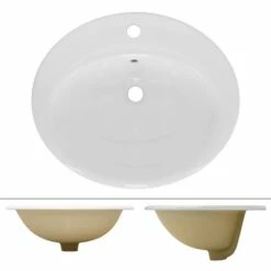 Lavabo Ovale 57x48,5x19,5 Cm Blanc -HOME24 Ventes d44f97653886454d9e07e5fa07115a4d