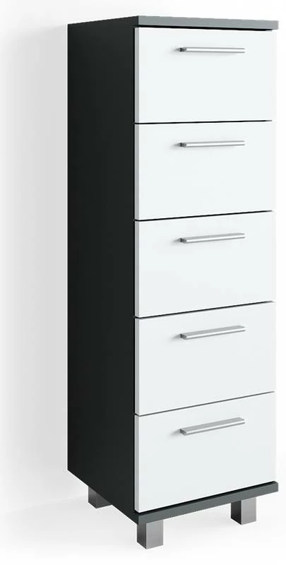 Chiffonnier Ilias Anthracite/blanc 3 Chiffonnier Ilias Anthracite/blanc