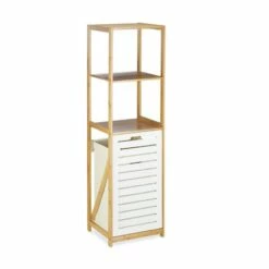 Étagère Salle De Bain Panier à Linge