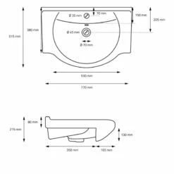 Vasque 77x51,5x21,5 Cm Blanc -HOME24 Ventes dc8ffceddf394aadbe5105a15314a6d0