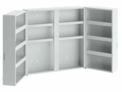 Armoire à Pharmacie 53x53cm Gris Métal