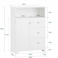 Meuble Bas De Salle De Bain BZR107-W -HOME24 Ventes e33c9bff9aab4e32b933914d8ed68fc8