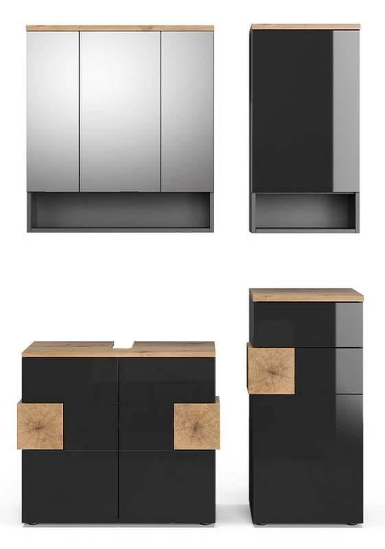 Salle De Bains Eden Anthracite (4 élém.) 3 Salle De Bains Eden Anthracite (4 élém.)