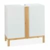 Meuble Dessous De Lavabo En Bambou Blanc