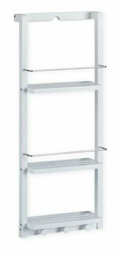 Étagère Douche Suspendue Bambou Blanc