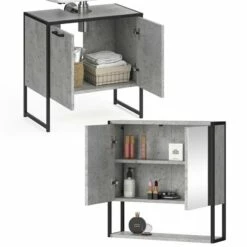 Salle De Bain Fyrk Béton (2 éléments) 14 Salle De Bain Fyrk Béton (2 éléments) -HOME24 Ventes e8bcf39bff814daea8b4f5fa7d950df6