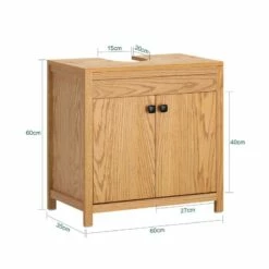 Meuble Sous Lavabo Naturel BZR98-N -HOME24 Ventes ec21d15685f3446eb149470f8c8e61ec