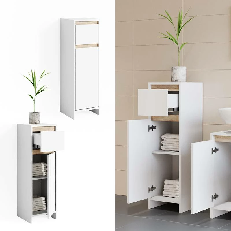 Chiffonnier Emma Blanc/sonoma 6 Chiffonnier Emma Blanc/sonoma – Image 4