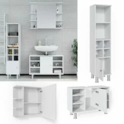 Salle De Bains Fynn Blanc (3 éléments) -HOME24 Ventes ef4b617aef454460ae1dd458bfa48f94