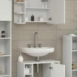 Salle De Bain Fynn Blanc (2 éléments) -HOME24 Ventes f4e93a59247244e69c965534826423bf