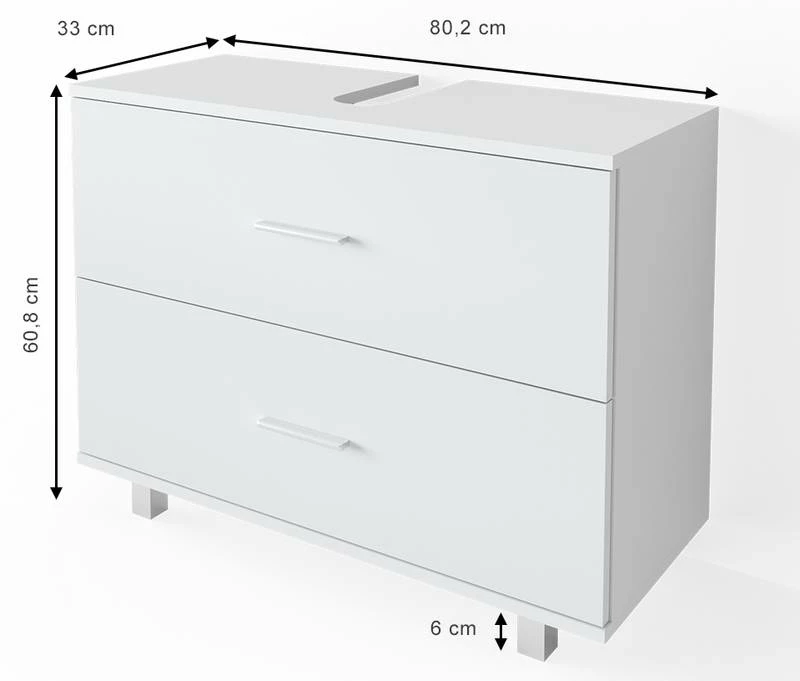 Meuble Sous-lavabo Ilias Sonoma/blanc 19 Meuble Sous-lavabo Ilias Sonoma/blanc – Image 17