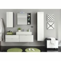 Armoire De Toilette Beach -HOME24 Ventes haengeschrank casi hochglanz weiss grau 2053546