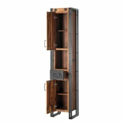 Colonne Salle De B. MANCHESTER 2 Portes -HOME24 Ventes hochschrank manchester akazie teilmassiv metall 4874704