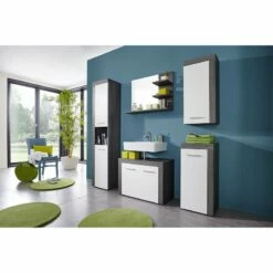 Meubles De Salle De Bains Set MiamiMaine 22 Meubles De Salle De Bains Set MiamiMaine -HOME24 Ventes hochschrank miami weiss eiche grau dekor 4364200