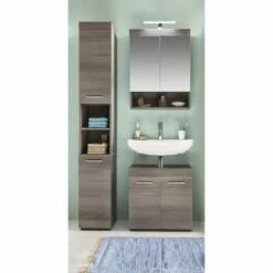 Colonne De Salle De Bain Runner -HOME24 Ventes hochschrank runner by trendteam rauchsilber 5089208