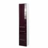 Armoire Midi Rosary I -HOME24 Ventes midischrank rosary i hochglanz aubergine weiss 341055