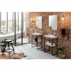 Meuble Lavabo Moris 12 Meuble Lavabo Moris -HOME24 Ventes wandspiegel moris schwarz weiss 5171868